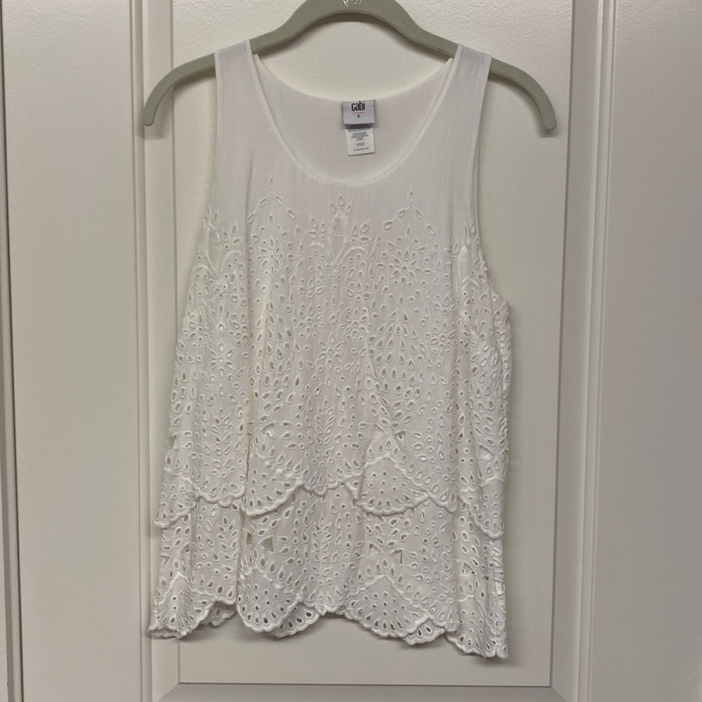Cabi Frolic eyelet top style 5723 size S